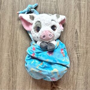 Disney Parks Baby Pua Plush Moana Blanket Swaddle Pouch